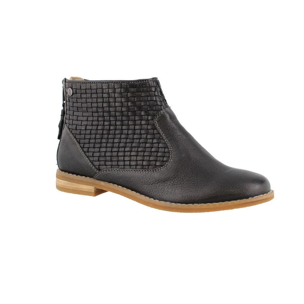 HUSH PUPPIES Adee Chardon Woven Ankle Boots Sz 5.5